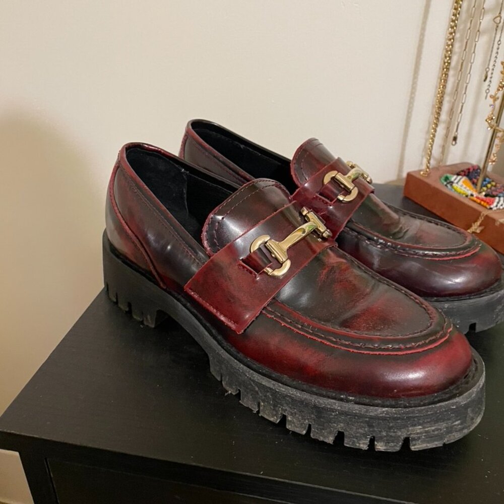 Steve Madden - Lando Loafer - Burgundy - Picture 4 of 5